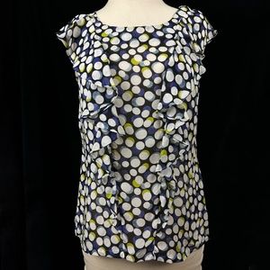 Anthropologie Portrait of a Girl Silk Top